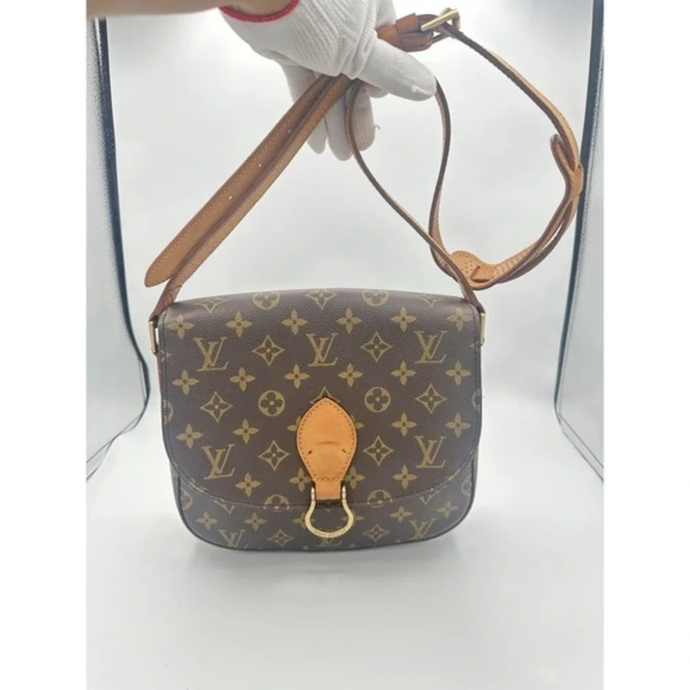 Louis Vuitton Saint Cloud GM Monogram Crossbody Bag Gold Hardware
